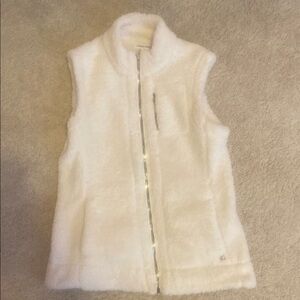 Calvin Klein White Fleece Vest